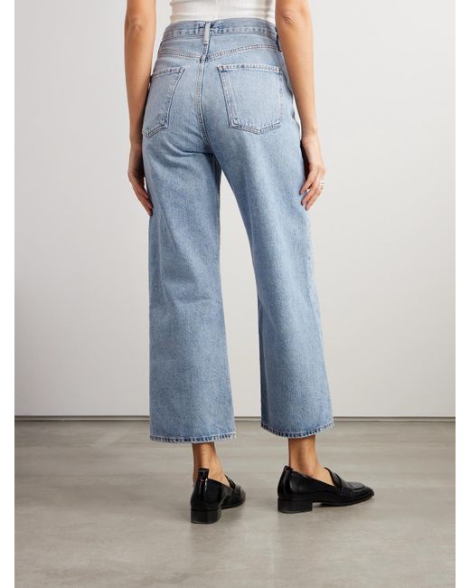 Agolde Blue Ren High-Rise Wide-Leg Jeans