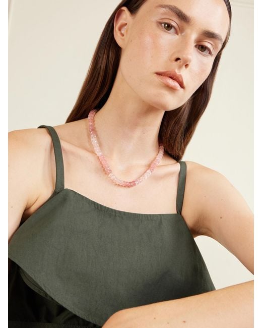 JIA JIA Natural Oracle 14-Karat Quartz Beaded Necklace