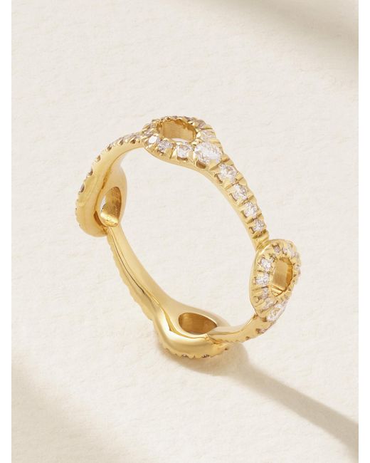 Melissa Kaye Metallic Lola Needle Small 18-Karat Diamond Ring