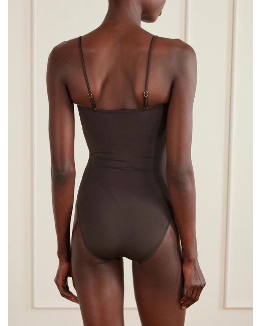 Nili Lotan Black Embellished Swimsuit