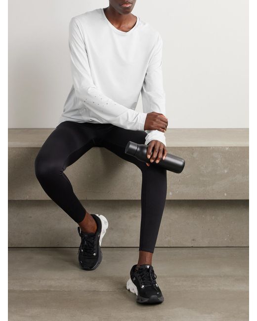 On Shoes White Post Archive Facti Paneled Mesh And Stretch-Jersey T-Shirt