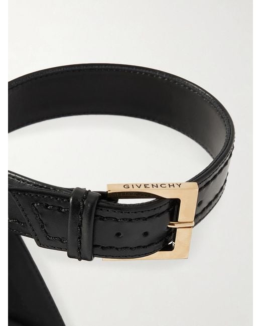 Givenchy Black Studded Leather Platform Sandals