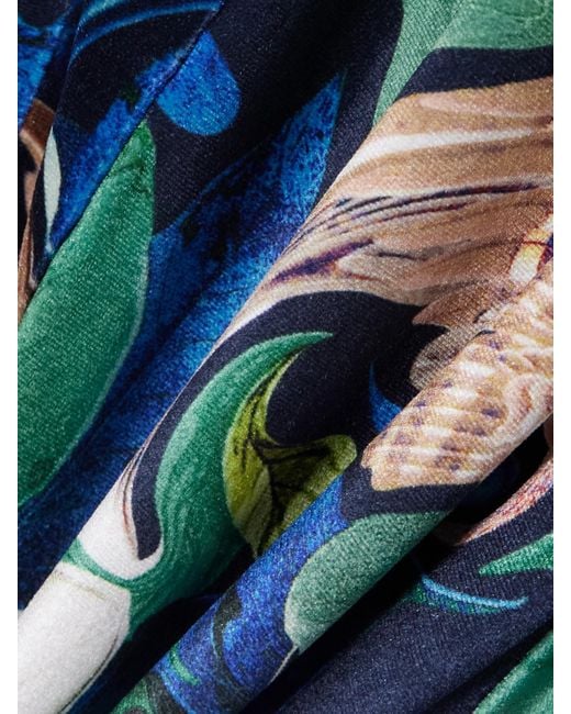 Robe Longue En Jersey Imprimé Carrington Mary Katrantzou en coloris Blue