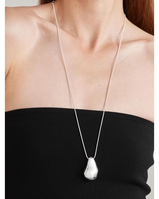LIE STUDIO White The Betty Convertible And Leather Necklace