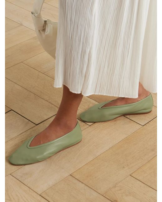 Le Monde Beryl Green Luna Ballerinas Aus Leder