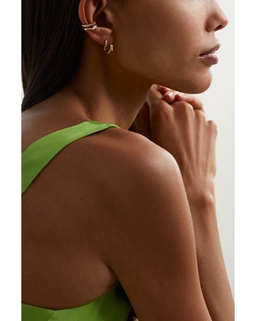 Repossi Natural 18-Karat Rose Single Hoop Earring