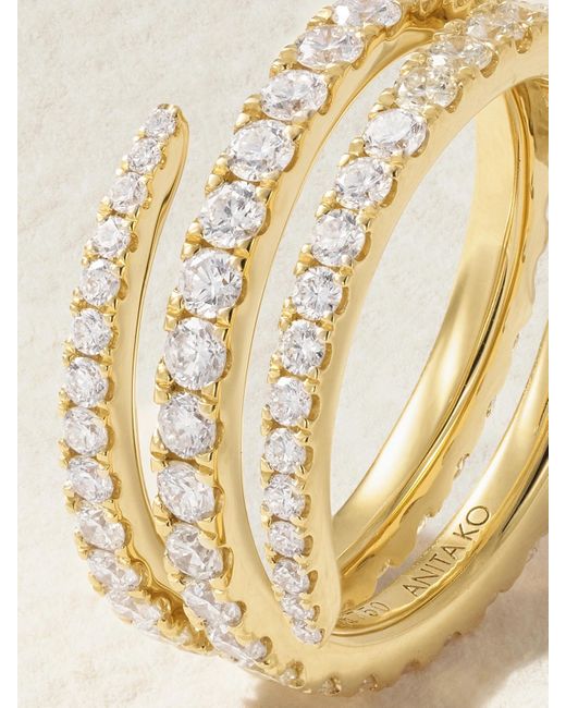 Anita Ko Natural Coil 18-Karat Diamond Ring