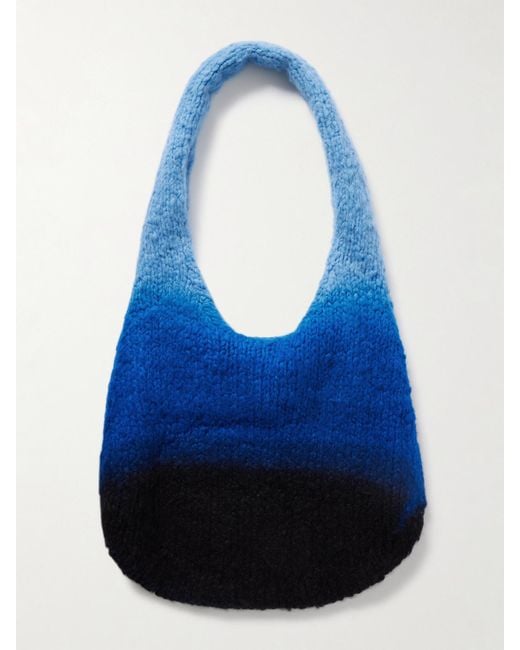 Sac Porté Épaule En Cachemire Brossé À Dégradé Ino Gabriela Hearst en coloris Blue
