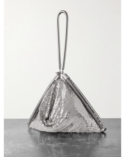 Rabanne Metallic Pixel Chainmail Bag