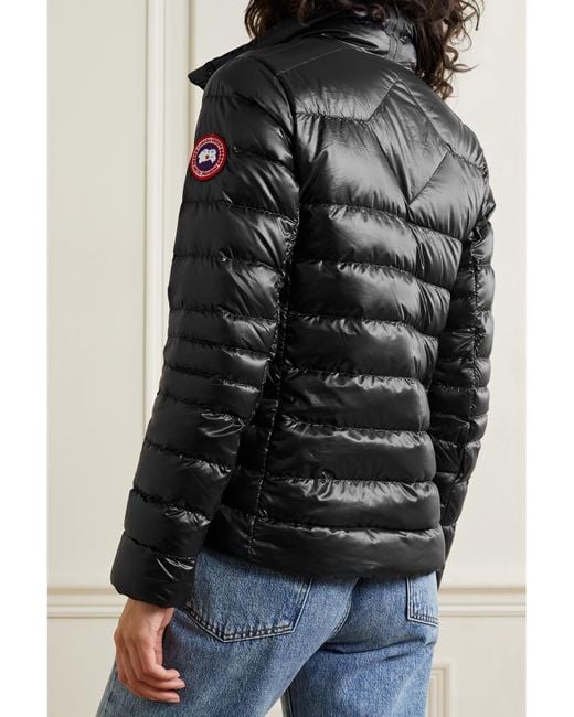 Canada Goose Black Cypress Quilted Recycled Ripstop Down Jacket