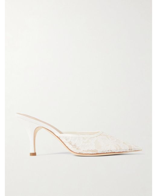 Loeffler Randall Natural Layla Corded Lace Mules