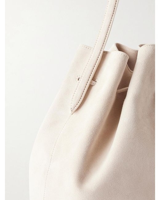 Liffner Natural Charm Suede Drawstring Shoulder Bag