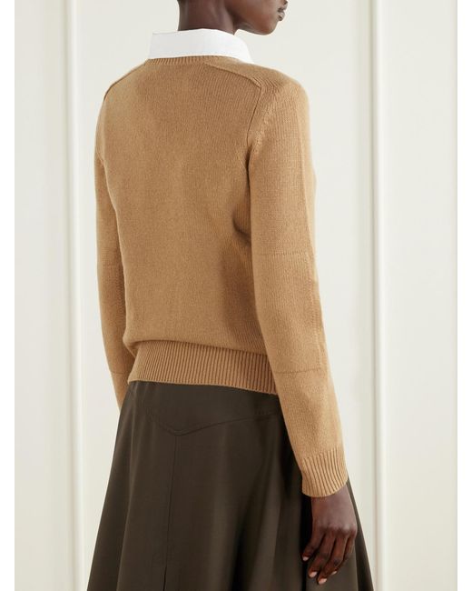 Burberry Natural Cashmere-Blend Sweater