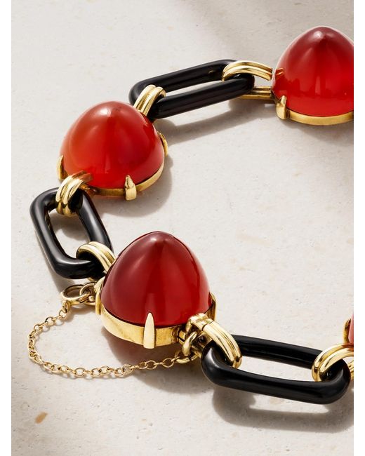 Stephanie Windsor Red Vintage 1930S Multi-Stone Bracelet