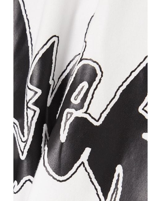 AMINA MUADDI White Printed Cotton-Jersey Top