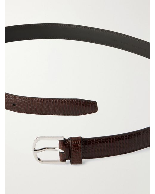 Totême Brown Lizard-Effect Belt