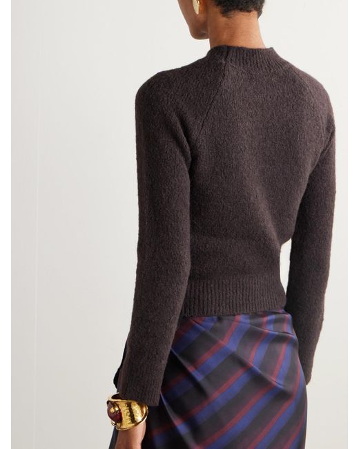 Dries Van Noten Black Alpaca-Blend Sweater