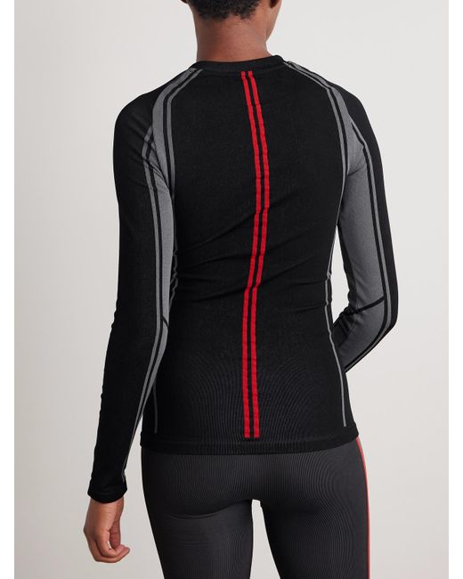 Moncler Black Stretch-Knit Base Layer