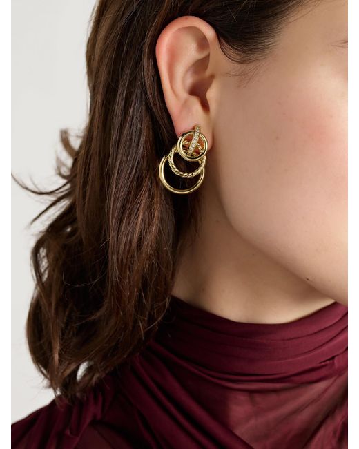David Yurman Natural Dy Mercer 18-Karat Diamond Earrings