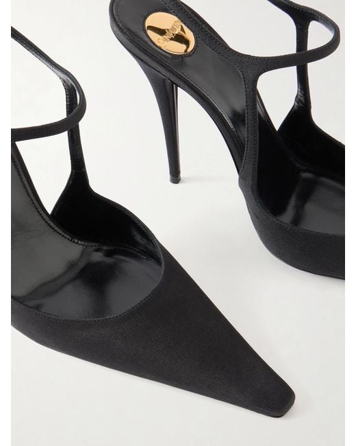 Saint Laurent White Doville Pump