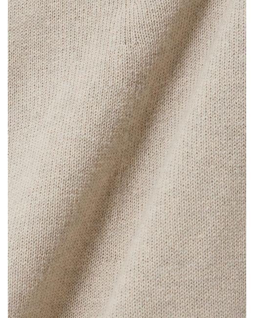 Isabel Marant Natural Salina Pointelle-Knit Wool-Blend Maxi Dress