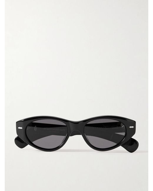 Jacques Marie Mage Black Krasner Cat-Eye Acetate Sunglasses