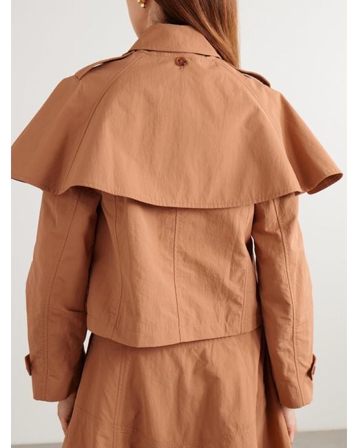 Ulla Johnson Brown River Jacke Aus Shell
