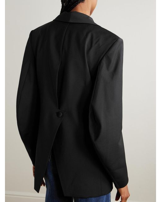 Tibi Black Woven Blazer