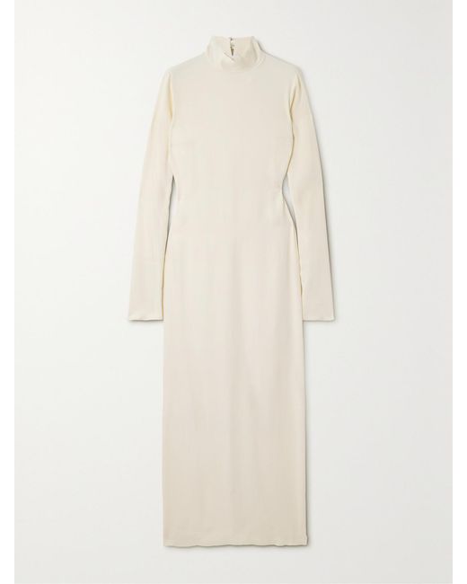 ‎Taller Marmo Natural Swanson Crepe Maxi Dress