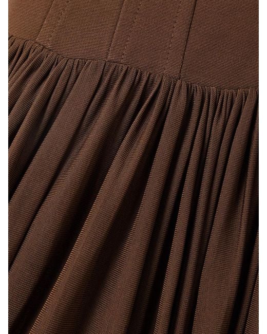 Jonathan Simkhai Brown Jamie Jersey Midi Dress