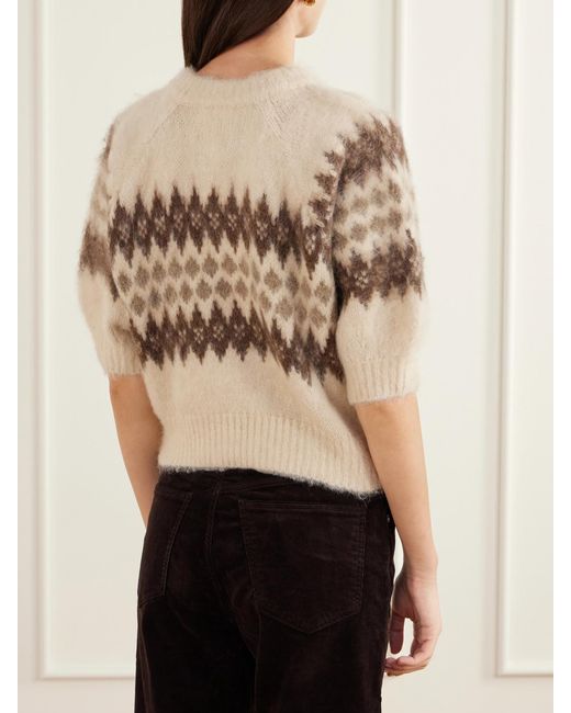 Citizens of Humanity Natural Molly Brushed Alpaca And Wool-Blend Cardigan
