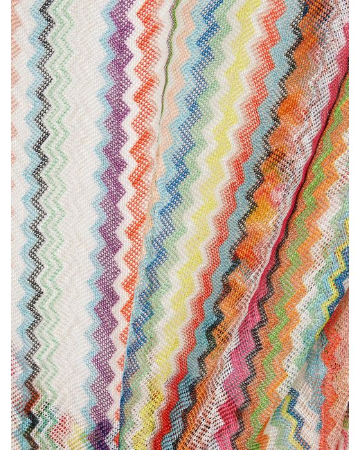 Missoni Natural Mare Striped Metallic Crochet-Knit Maxi Dress