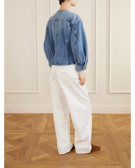 FRAME Blue The Nipped Denim Jacket