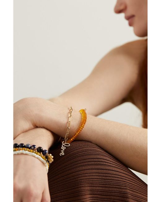 Sydney Evan Natural Medium Love 14-Karat Diamond Bracelet