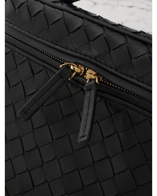 Bottega Veneta Black Bang Bang Small Intrecciato Leather Tote
