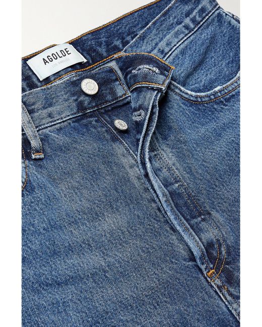 Agolde Blue Net Sustain '90S Pinch Waist High-Rise Straight-Leg Organic Jeans
