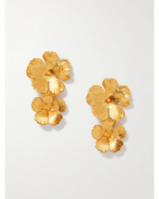 Jennifer Behr Metallic Collette Vergoldete Ohrringe