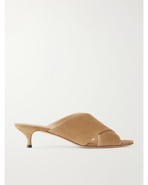 Le Monde Beryl Natural Luca 35 Suede Sandals