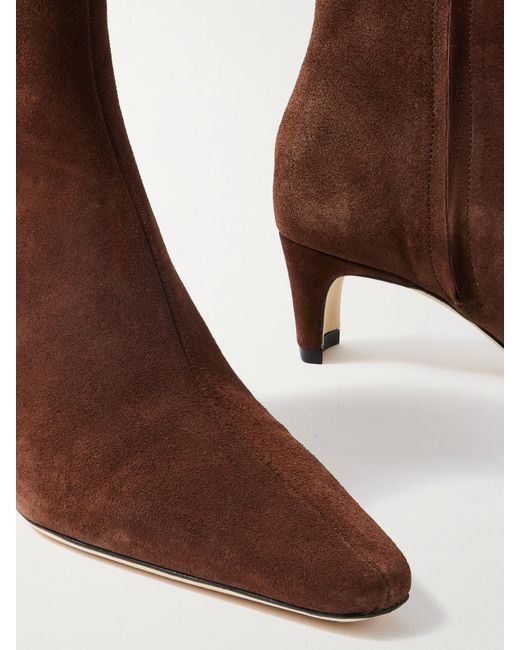 Bottines En Daim Wally Staud en coloris Brown