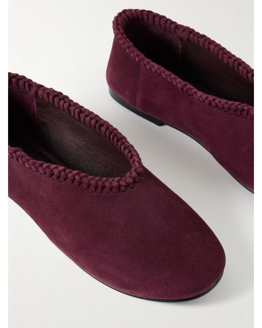 A.Emery Purple Park Braided Suede Ballet Flats