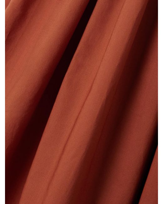 Matteau Shirred Organic Cotton-Poplin Mini Dress