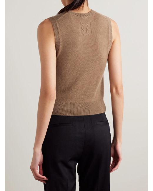 Nili Lotan Brown May Cashmere Tank