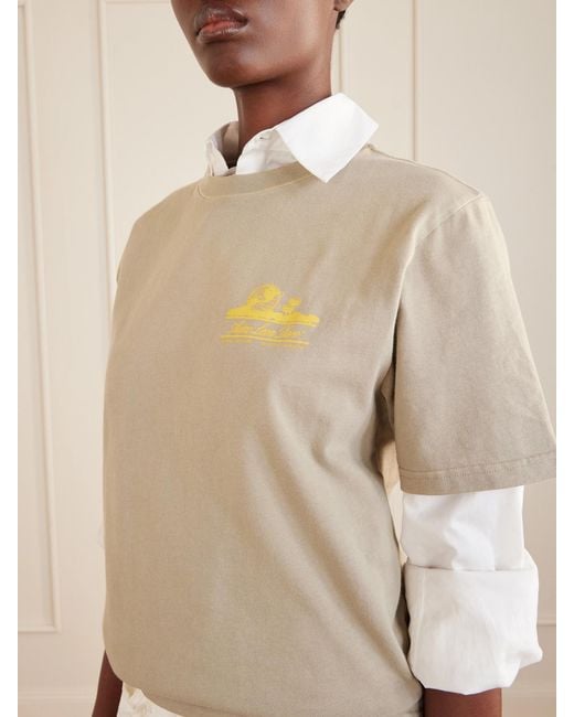 Aimé Leon Dore Natural Printed Cotton T-Shirt