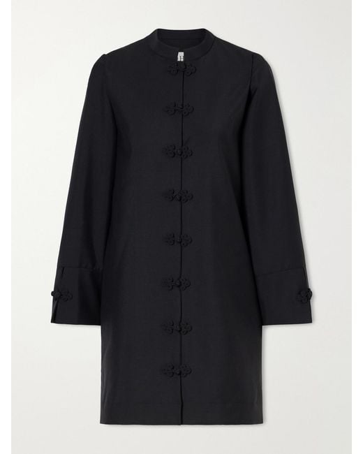 Rohe Blue Wool And Mohair-Blend Midi Dress