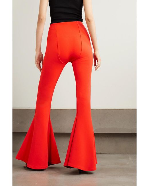 A.W.A.K.E. MODE Draped Stretch-Twill Flared Pants