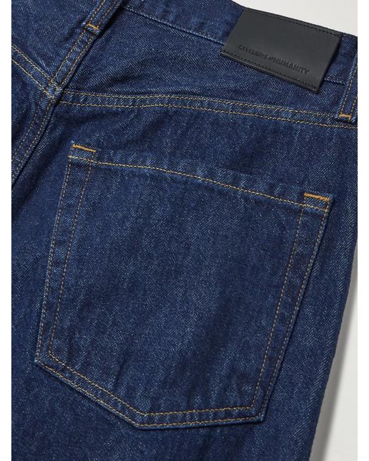 Citizens of Humanity Blue Ayla Baggy Mid-Rise Wide-Leg Jeans