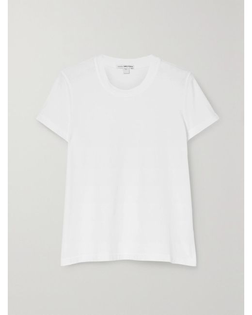 James Perse White Vintage Boy Cotton-Jersey T-Shirt