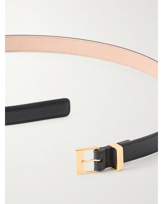 Gucci Black Leather Belt