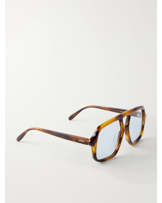 Loewe Blue Slim Light Acetate Aviator Sunglasses