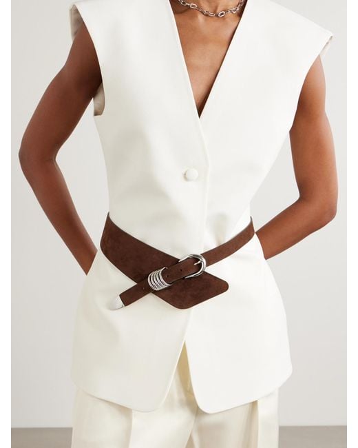 DEHANCHE Brown Alcott Suede Belt